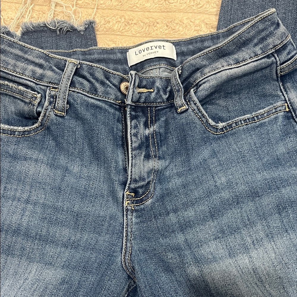 Lovervet Women's Classic Blue Flare Jeans